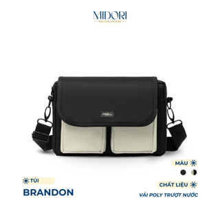 Túi Hộp Đeo Chéo Brandon Nam Nữ Vải Canvas Đựng Điện Thoại Ipad Đi Chơi | MIDORI BAG COLLECTION