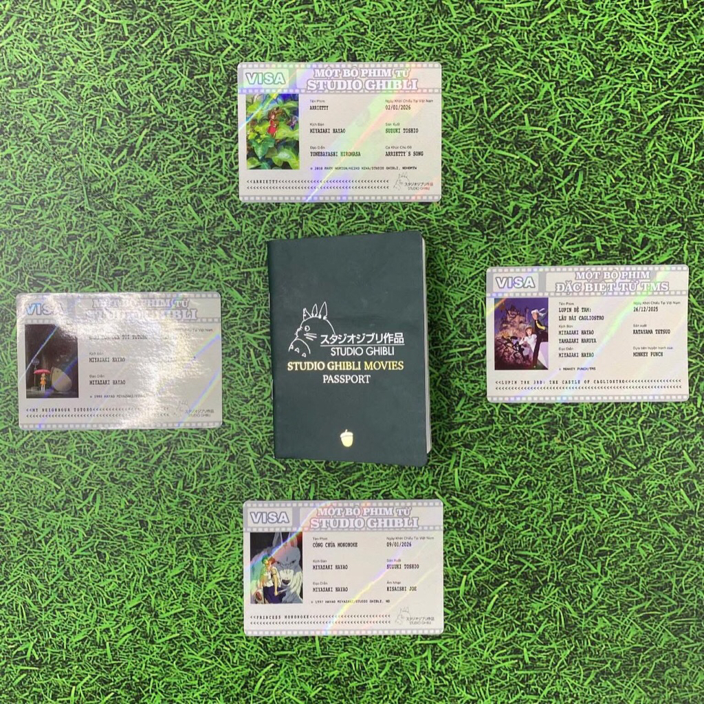 ( CGV + GHIBLI STUDIO )Passport và Visa Ghibli CGV - postcard