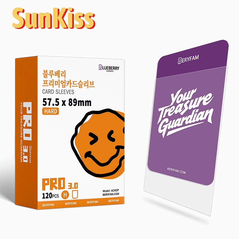 120 cái BERYFAM sleeve 57.5x89mm Bảo vệ card Đựng card Photocard Kpop card Blueberry SUNKISS