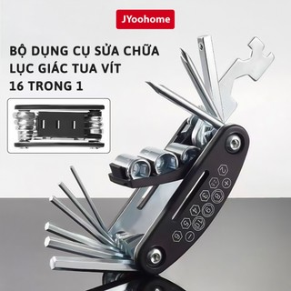 Bộ Lục Giác Sửa Chữa Cầm Tay Đa Năng JYoohome Dụng Cụ Tua Vít 16 trong 1 Lắp Giáp Sửa Chữa Xe Đạp