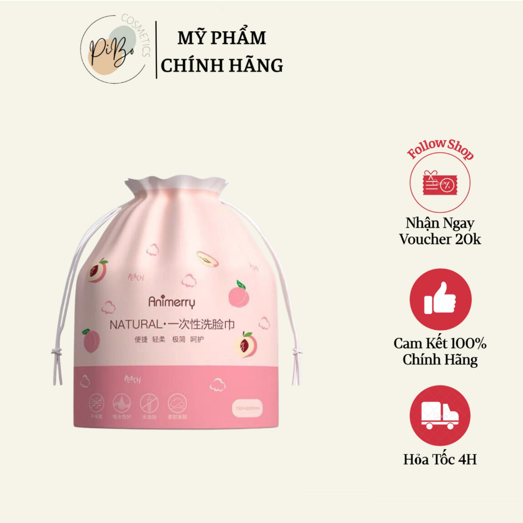 Khăn Giấy Khô Lau Mặt Dùng 1 Lần Animerry Dạng Cuộn