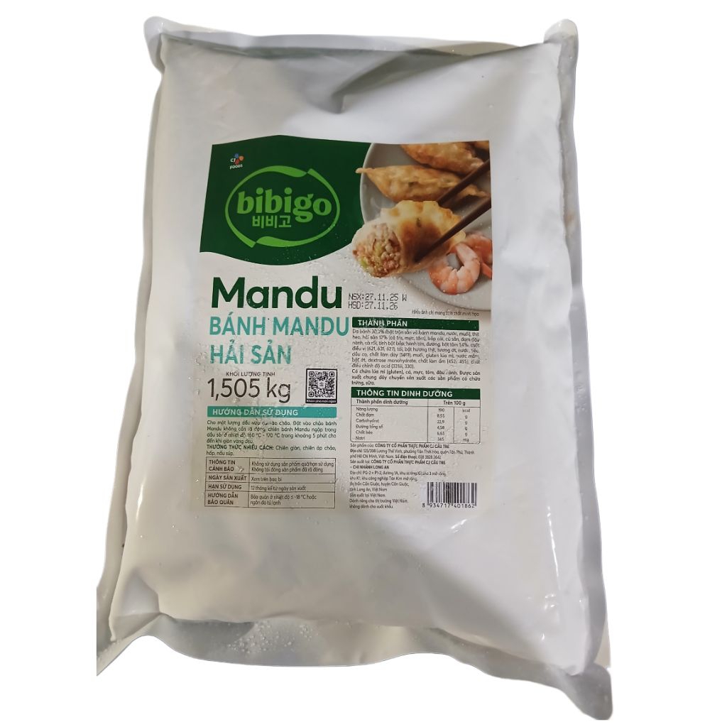 Mandu Hải sản Bibigo 1.505kg