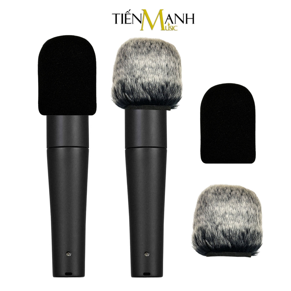 Mút Bọc Đầu Micro Shure SM57 - Foam Bông Lông Lọc Âm Mic Cover Windscreen Furry