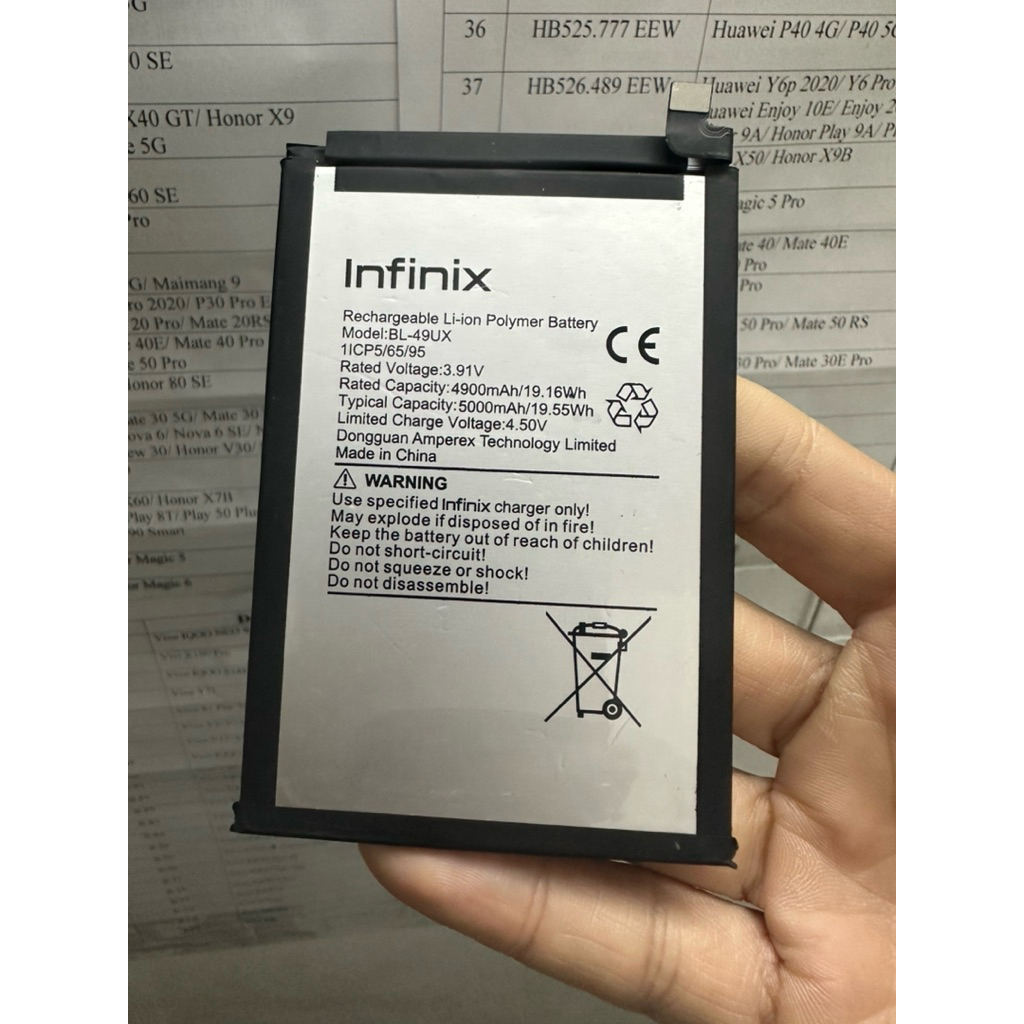 Pin Infinix Hot 50 Pro+/50 Pro Plus