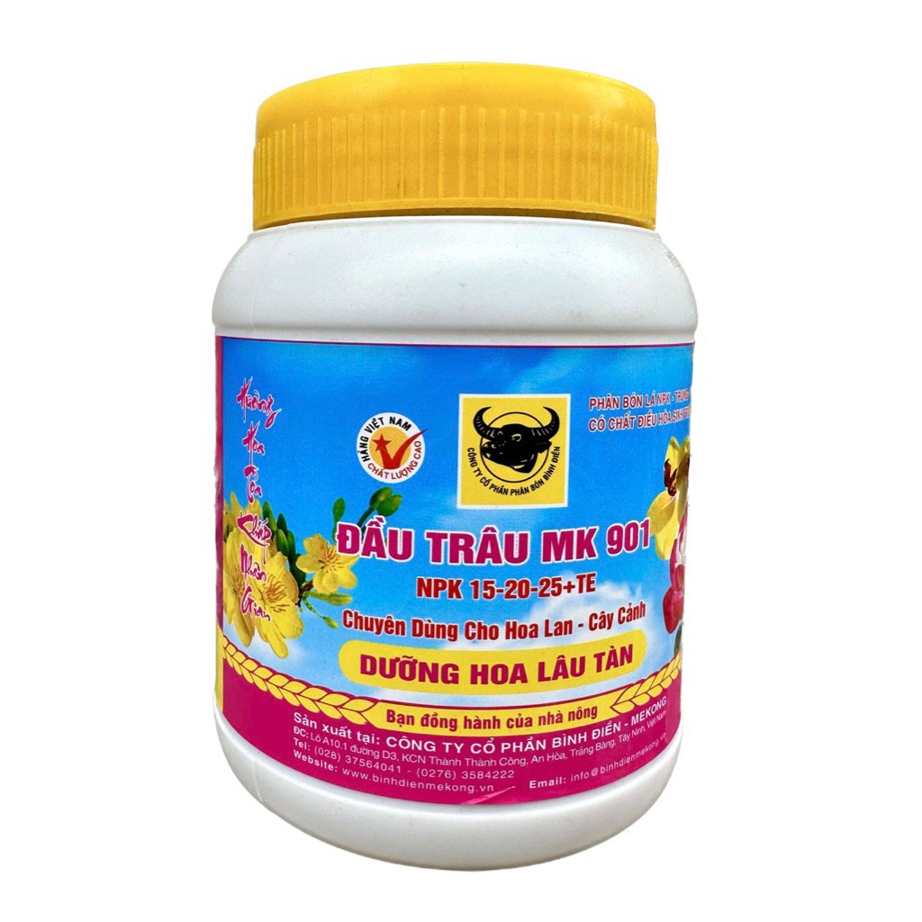 Phân Bón Lá NPK Đầu Trâu 901,Nở Nhiều Hoa ,Lâu Tàn Bền Màu ,Hũ 400g