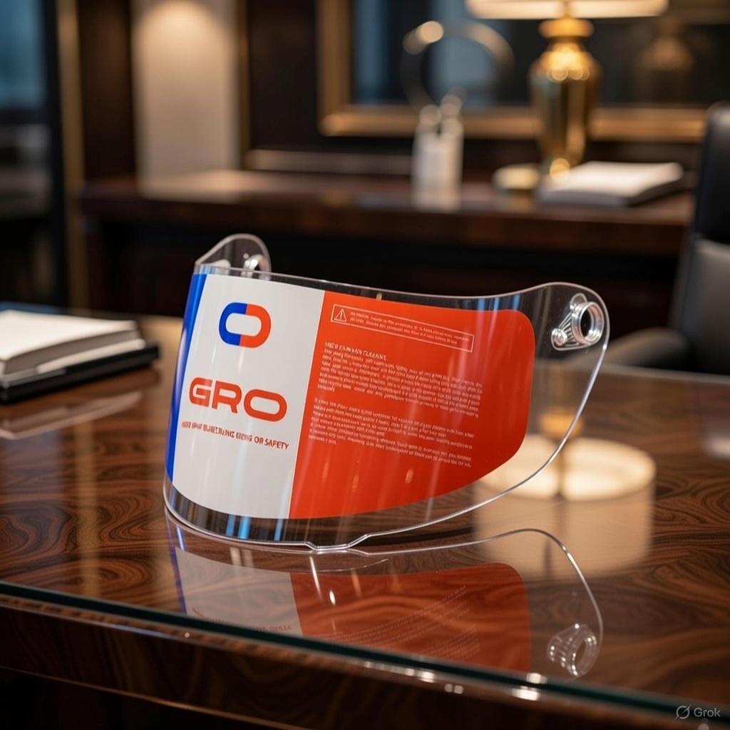 Kính Fullface GRO HELMET chính hãng thay thế cho các dòng mũ bảo hiểm ST26, lật hàm mới của GRO