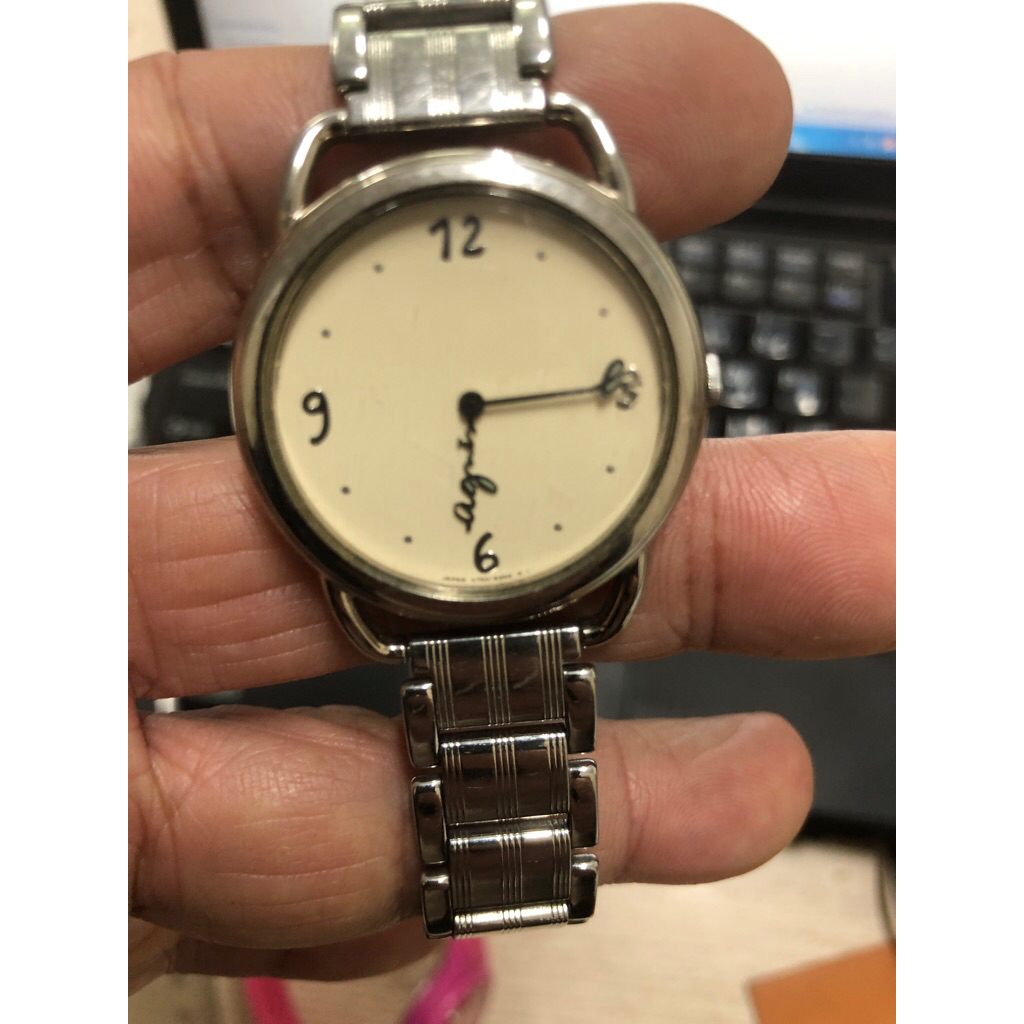 đồng hồ nữ hiệu Agnes b. Si Nhật tuyển. mặt 32mm, mỏng.