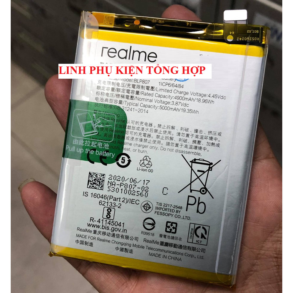 PIN OPPO BLP807 (REALME 7, REALME V5) ZIN
