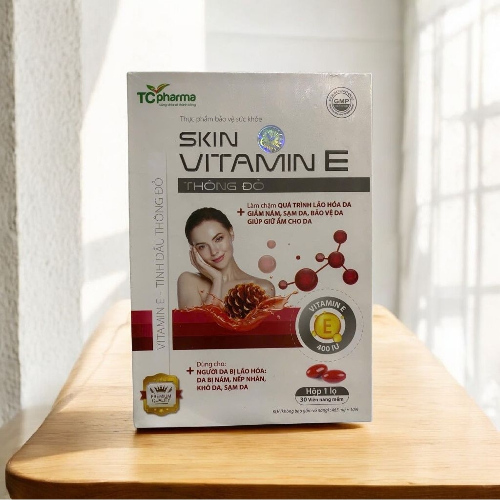 VITAMIN E  ĐỎ 400UI CẢI THIỆN NỘI TIẾT TỐ VÀ DA.