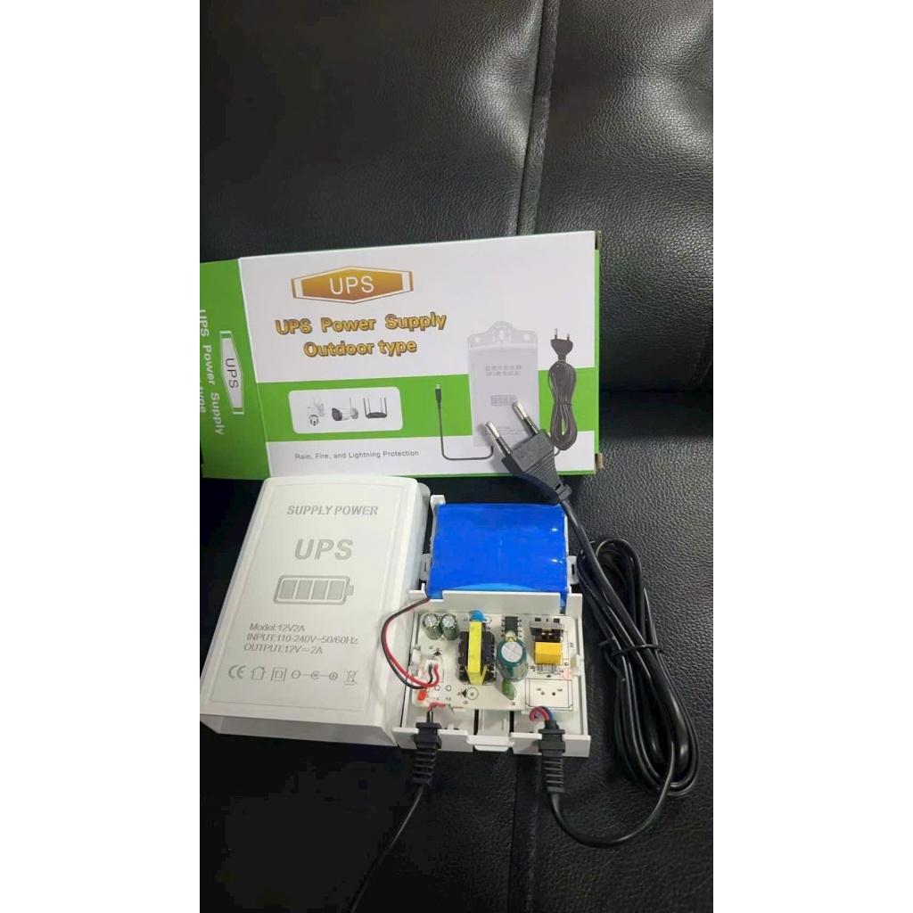 Bộ Lưu Điện Dung Lượng Cao 5400mAh Cho Camera Wifi - UPS 12V-2A Kèm Nguồn