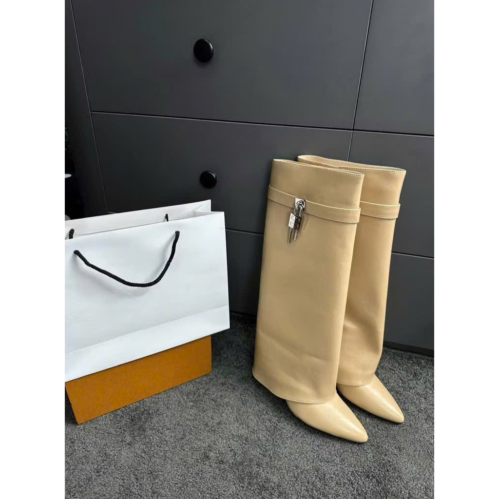 HÀNG CÓ SẴN GIAO NGAY 4 MÀU🎀Bellet Belle🎀 Giày Bốt Nữ Cao Ống Đứng Phối Khoá Da Cao Cấp-MIJILI-Boot Độn FORM NHỎ C2818-2 | BigBuy360 - bigbuy360.vn