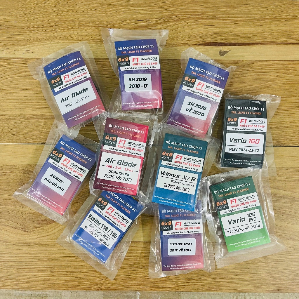 MẠCH Đèn Hậu Nháy STOP F1 Xe AB, WINNER X/R, EXCITER 150/155, SH, VARIO, FUTURE,...Nhiều Chế Độ, Gắn