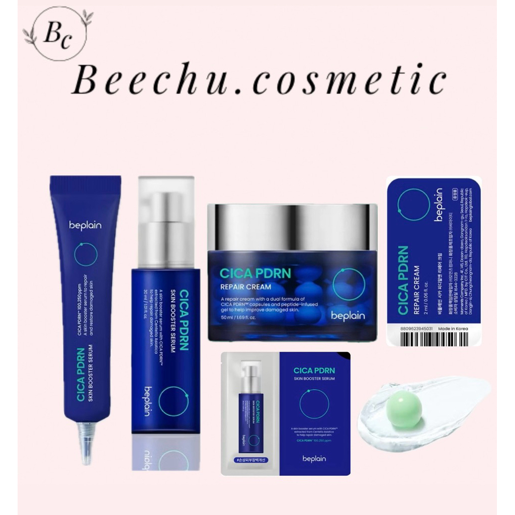 Tinh chất BEPLAIN PDRN Rau Má phục hồi & tái sinh trẻ hoá, cấp ẩm & căng bóng Cica PDRN Skin Booster