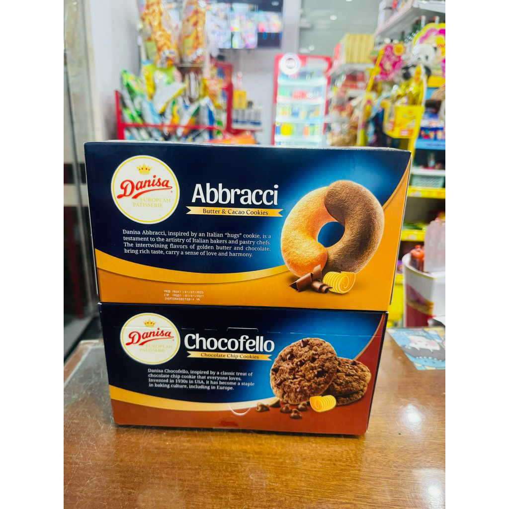Bánh Quy Danisa Abbracci Vị Bơ Và Cacao Hộp 168G