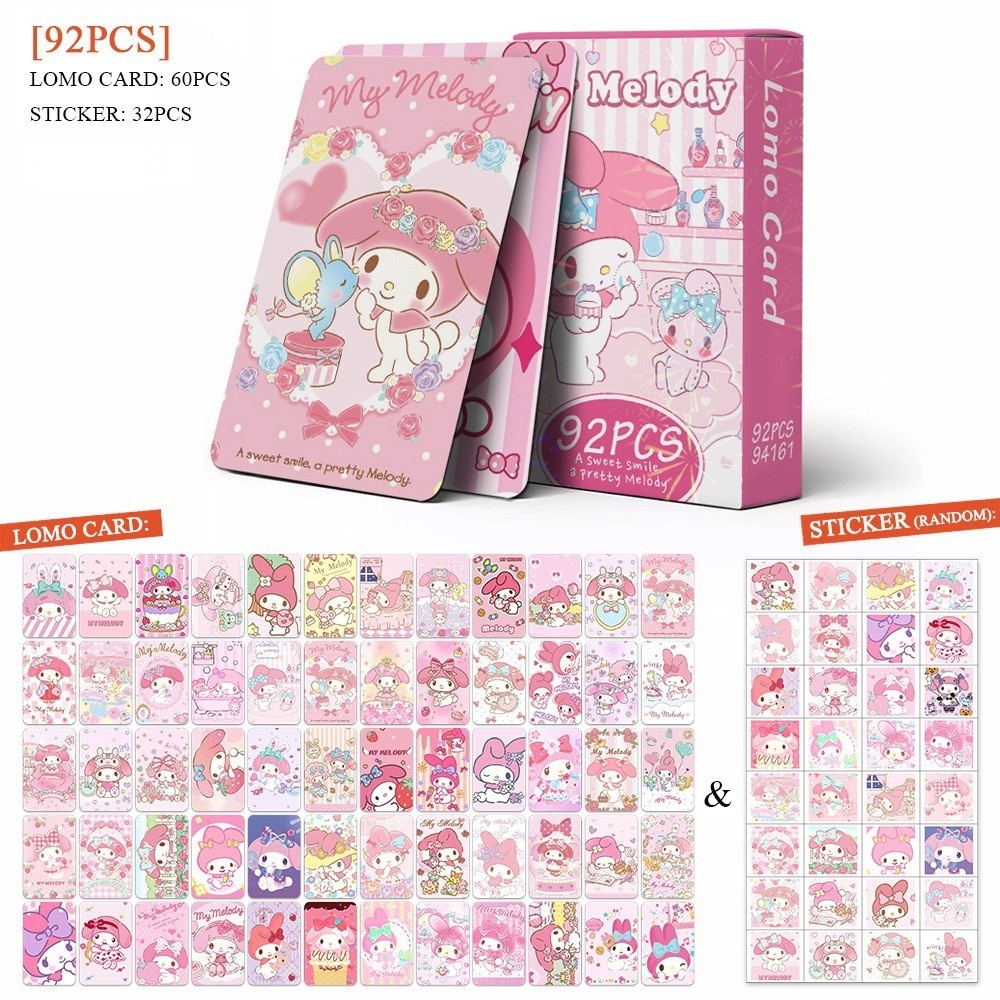 (NEW 2026) Set 60 lomo card và 32 sticker Melody - Thẻ bài MELODY