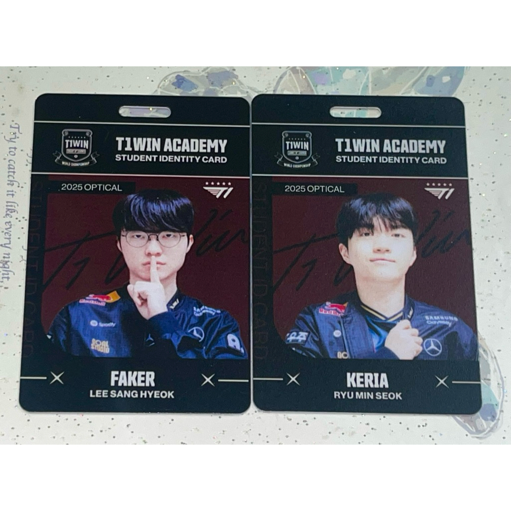 T1 Faker/Keria card T1xKOD Viewing Party Việt Nam hàng chính hãng ( card cứng pvc