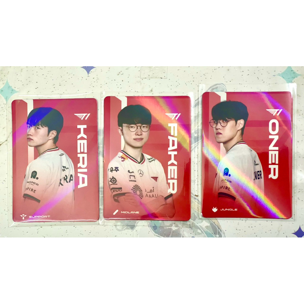 T1 Faker/Oner/Keria card CGV hàng chính hãng (card cán holo)