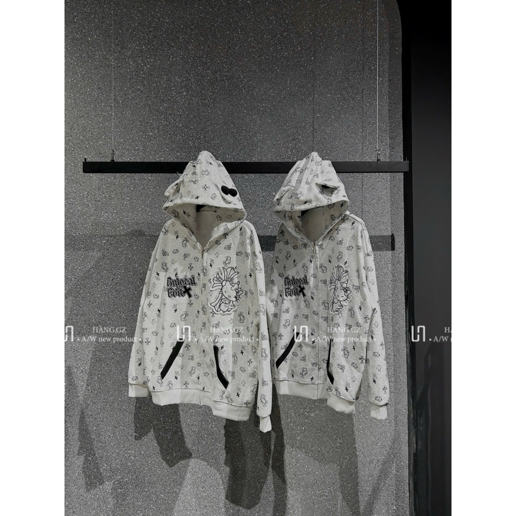 [ BÉMIU.STUDIO ] ÁO KHOÁC NỈ CHOMRE PHỐI VIBE HELLO KITTY