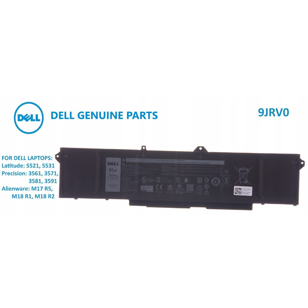 Pin Laptop Dell Precision 15 3561 3571 3581, Dell Latitude 15 5521 5531 05RGW 9JRV0 53XP7