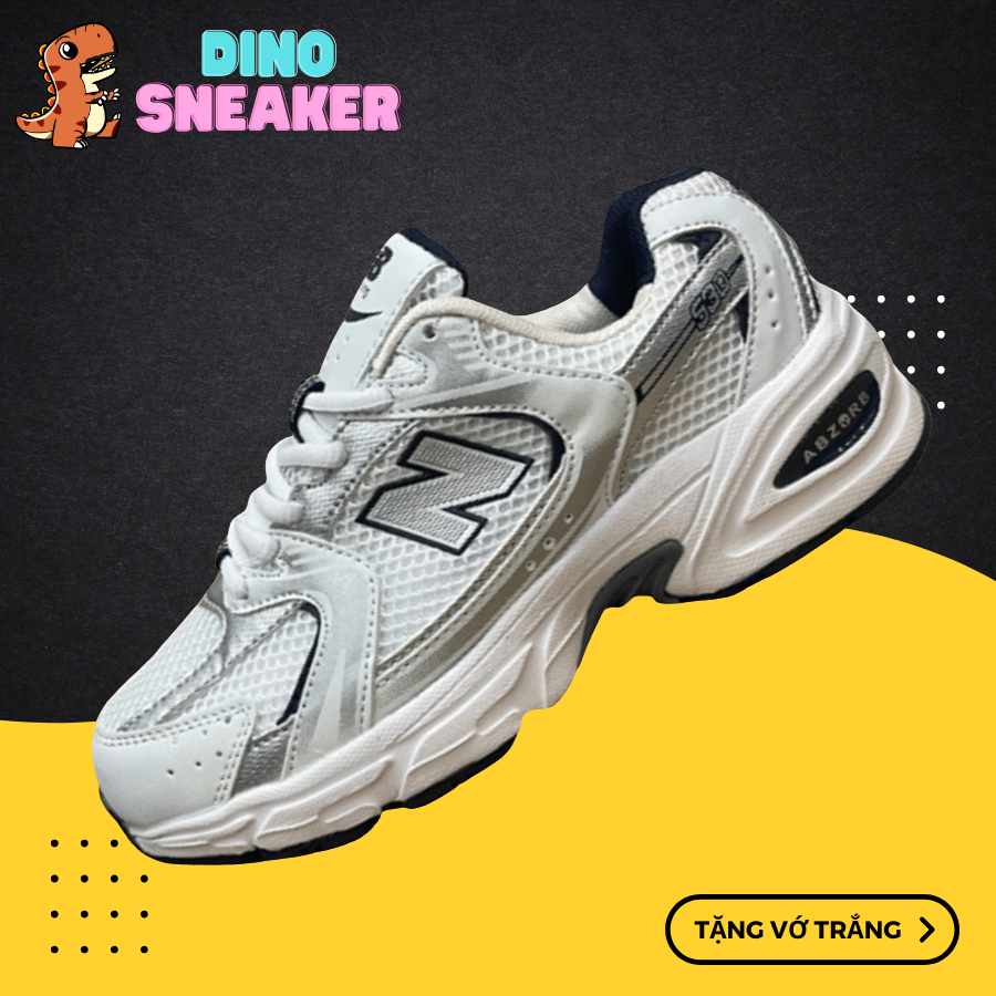 Giày Sneaker 𝓝𝓑 530 Retro Running Navy, Xanh Than - DinoSneaker99