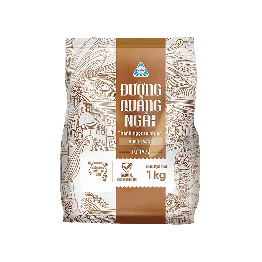 Đường vàng Quảng Ngãi gói 1kg