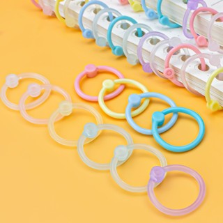 Combo 200 khoen tròn nhựa 15mm làm sổ còng, Flashcard,... PSP0174