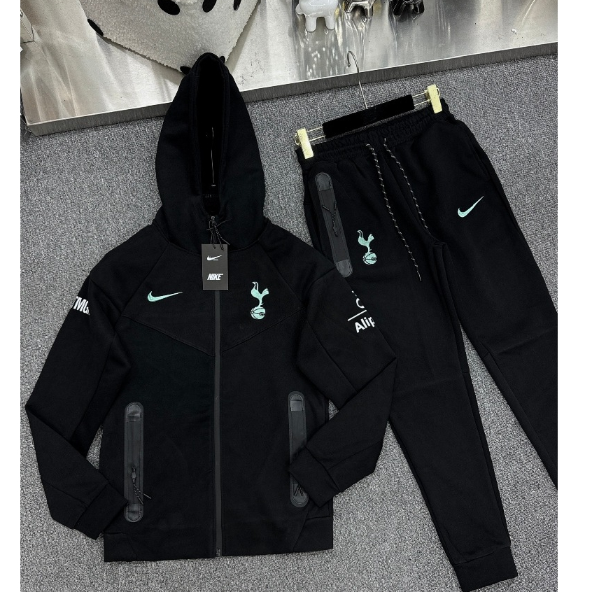 Bộ Nỉ Nam Thêu Logo Gà Trống Tot ten hamNai Tếc Thu Đông Dài Tay Sọc Chất Poly Co Giãn Bộ Nỉ Thể Thao Nam Chất Poly 2 da