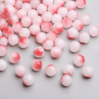 5 trái đào thủy tinh 12mm nguyên liệu làm trang sức cổ trang cosplay cổ phục NL0726
