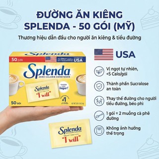 Đường ăn kiêng Splenda (50 gói - Mỹ)