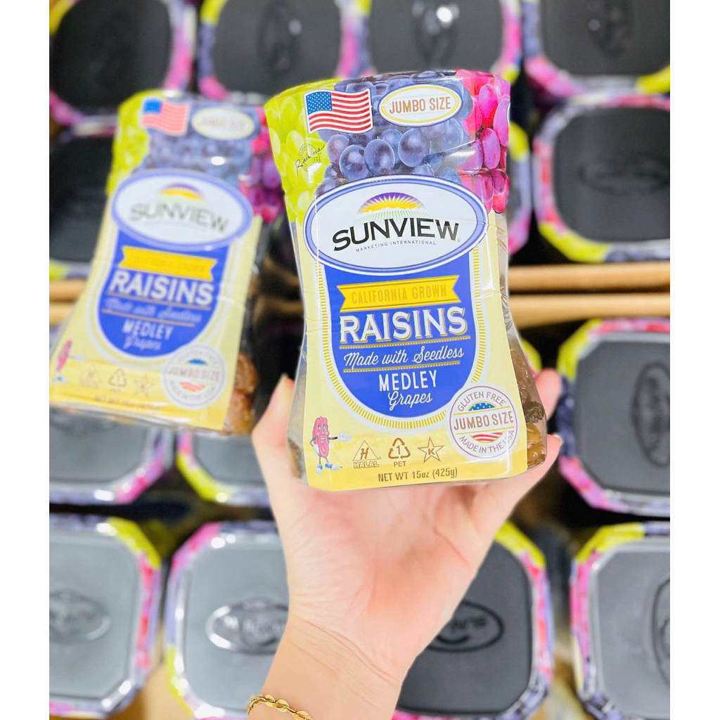 NHO KHÔ THẬP CẨM SUNVIEW RAISINS MỸ - HỘP 425G