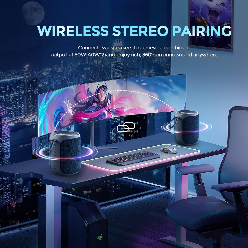 Loa X5 Pro Max Phiên Bản 2026 Bluetooth 5.3 Mini Công suất 40W, Loa Bass Căng, Kháng nước IPX6 Chính Hãng | BigBuy360 - bigbuy360.vn