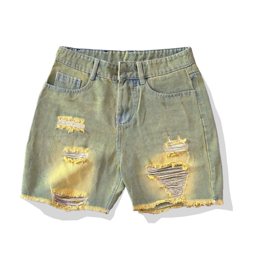 Quần Short Jean Nam Lửng Trên Gối Cotton Quần Lửng Jean Dành Cho Nam apmen QS6J245 mẫu mới