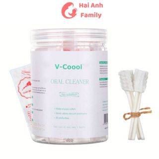 Que tưa lưỡi, rơ lưỡi V-coool, hộp 30 que