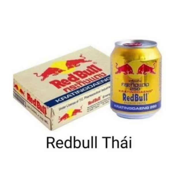 Thùng bò húc Red Bull nhập khẩu Thái Lan 24 lon