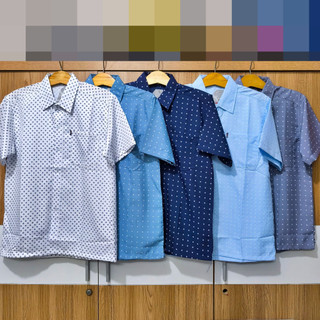 Áo sơ mi nam ngắn tay trung niên SUNMEN vải Kate lụa co giãn mềm bề mặt mịn siêu form rộng classic