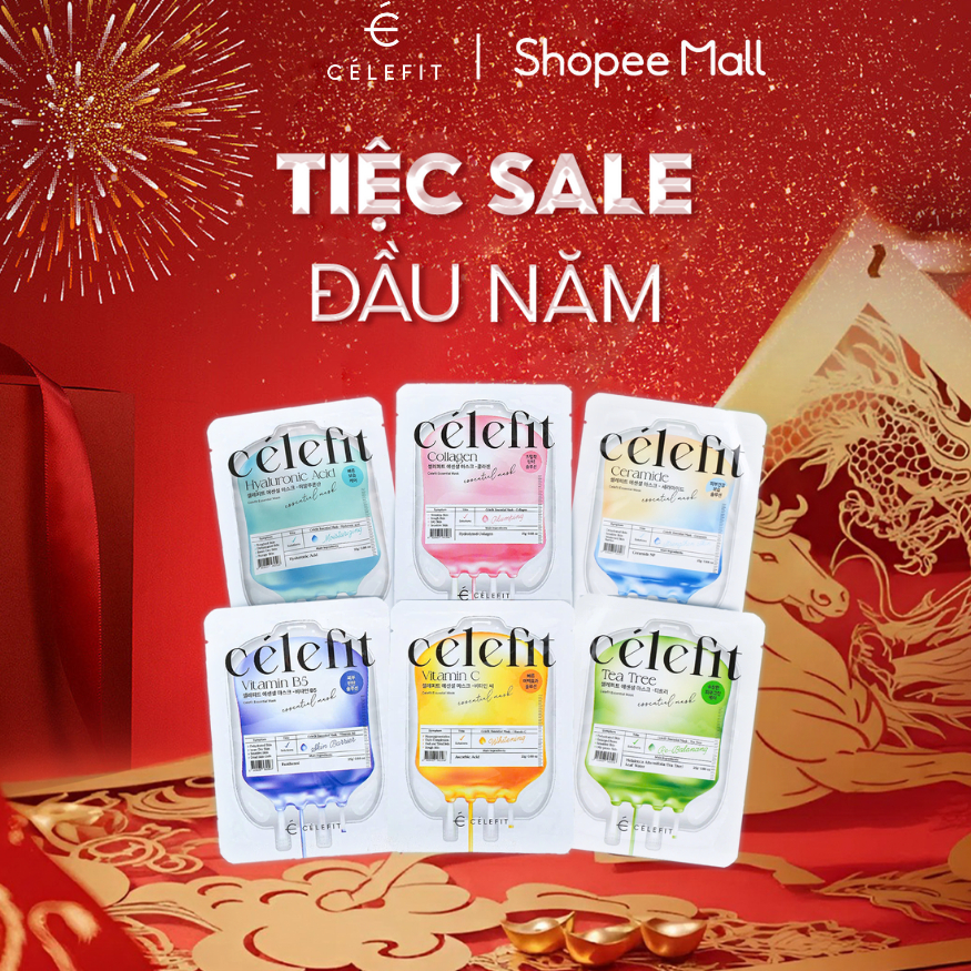 [COMBO 12] Mặt Nạ Celefit Essential Mask 25g/miếng