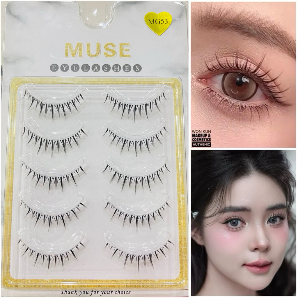 Lông Mi MUSE MG53 Giả Gân Trong, Mi Gân Trong MUSE Cao Cấp [ MG53 MUSE ]