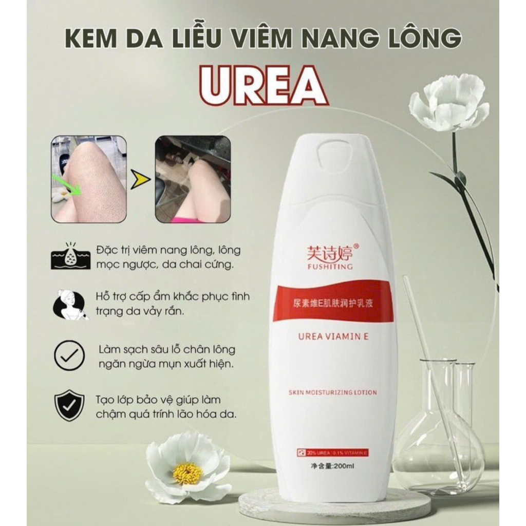 Kem Bôi Viêm Nang Lông Urea - Kem Da Liễu UREA Dưỡng Ẩm, Làm Sạch Sâu, Bảo Vệ Da dk