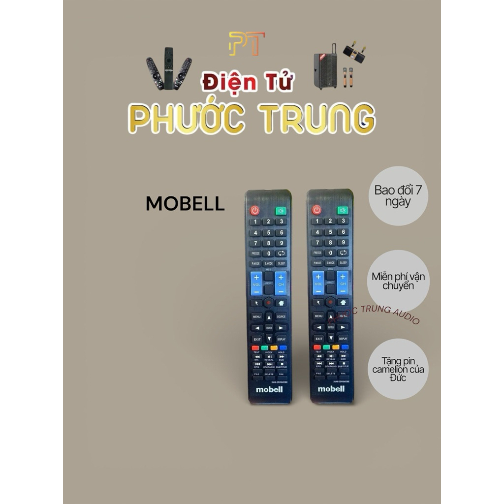 Điều Khiển TV MOBELL smart led tv mẫu 2 - Remote TV MOBELL