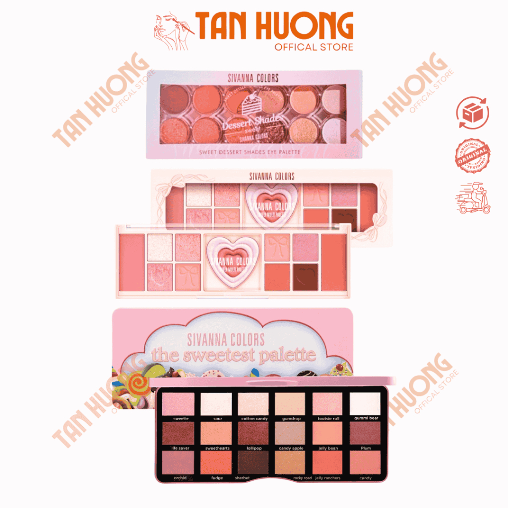 Bảng phấn mắt Sivanna Lovely Multi HF661 HF643 HF725 HF7006