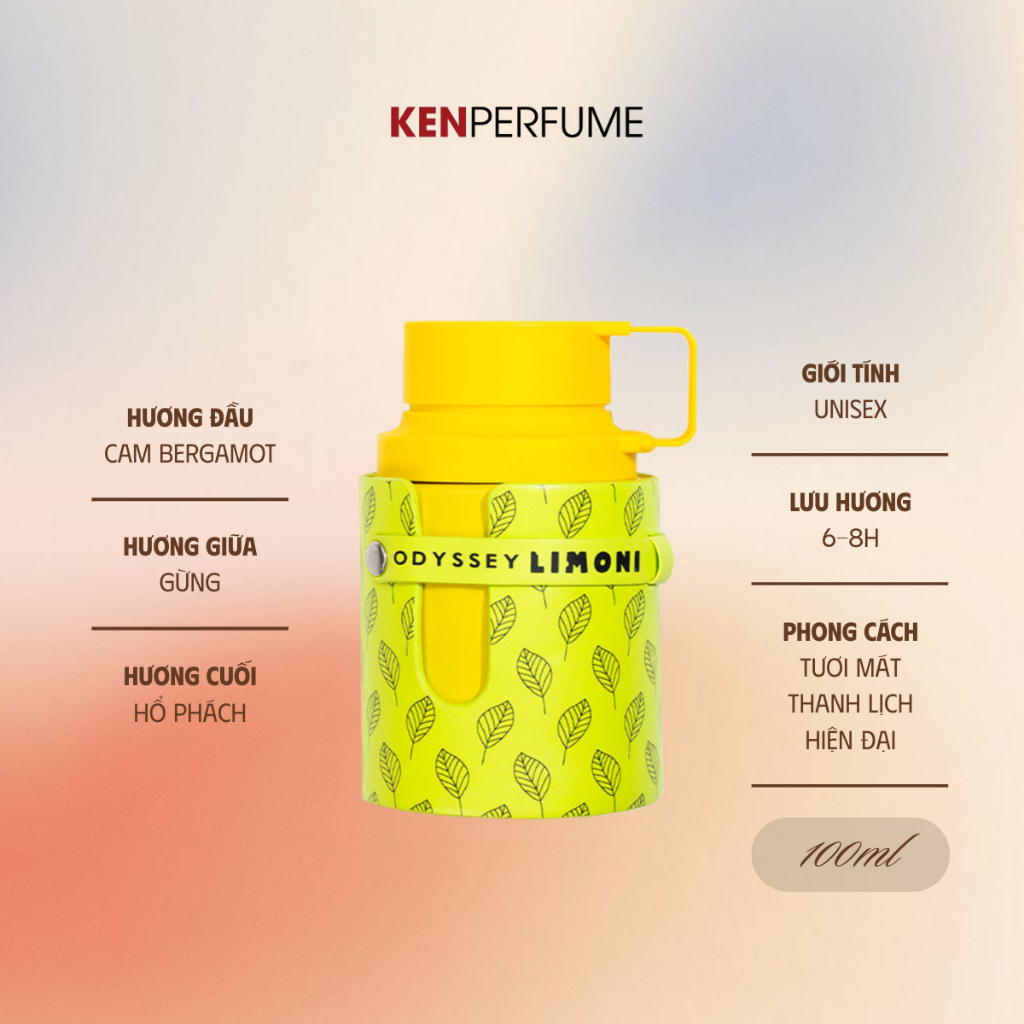 Nước hoa Fullseal 100ML | 60ML Armaf Odyssey Limoni Fresh Edition  | Nước Hoa Unisex | Ken Perfume