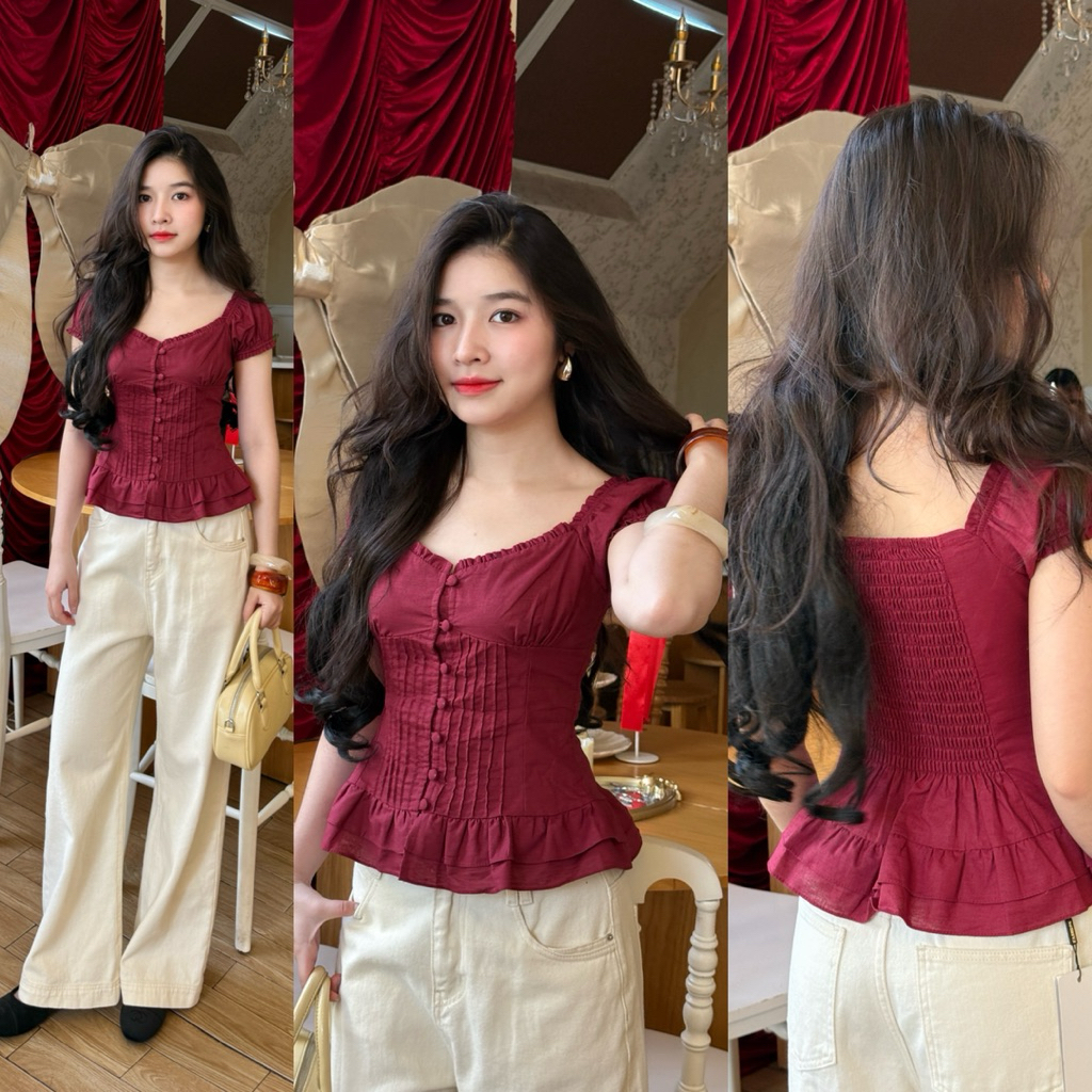 Áo Linen An Nhiên –Thiết kế tối giản, form suông nhẹ, chất linen mềm thoáng, phong cách thanh lịch