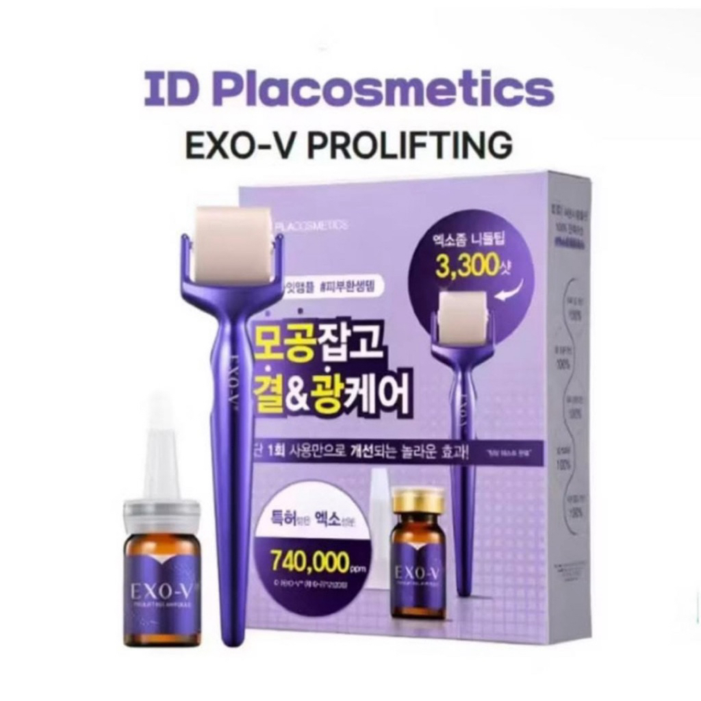 Set thanh lăn HA + tinh chất EXO-V ID Placosmetics EXO-V Prolifting 1 week am