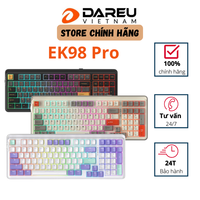 Bàn phím cơ không dây DAREU EK87 PRO / EK98 PRO / EK106 PRO