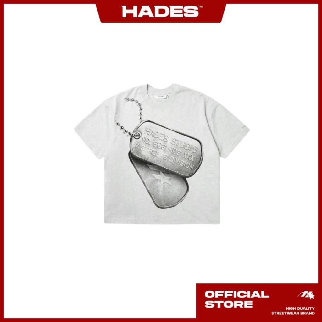 HADES ENLISTED TEE - ÁO THUN UNISEX - HADES BRAND CHÍNH HÃNG  - GREY