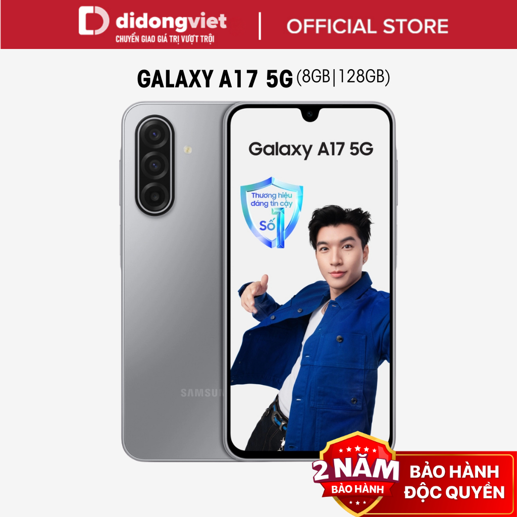 Điện thoại Samsung Galaxy A17 5G 8GB | 128GB - Màn hình 6,7" 90Hz, 5000mAh - Hàng Chính Hãng | BigBuy360 - bigbuy360.vn