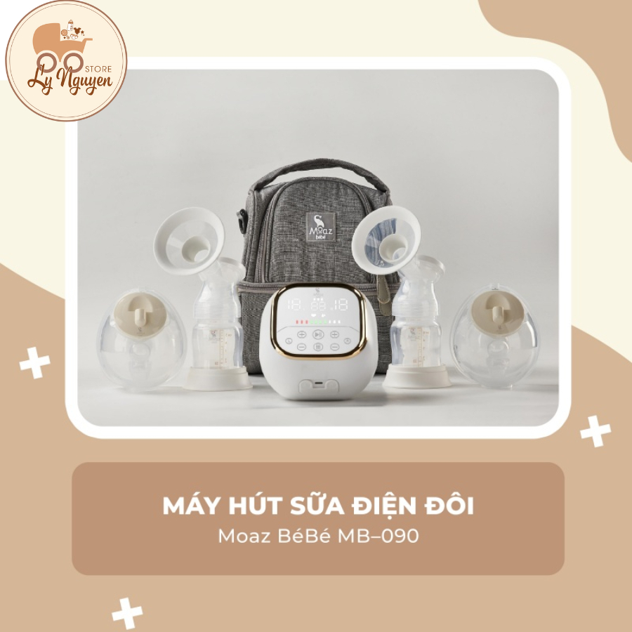 [Ly Nguyễn Store] Máy hút sữa điện đôi Moaz BéBé MB – 090