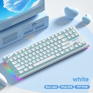 Bàn phím cơ Aula F3387 led viền RGB cực đẹp, Hotswap switch, dây rời, build nặng chắc chắn new 100% fullbox
