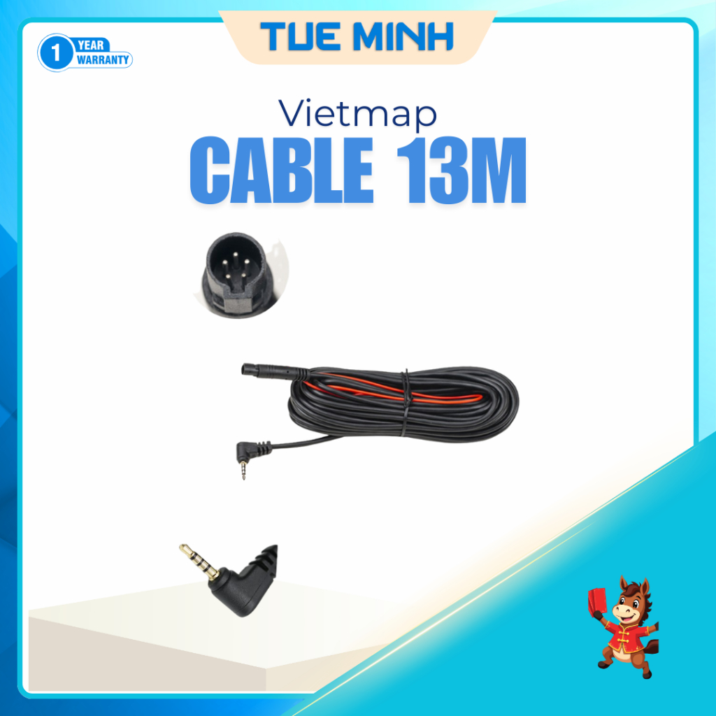 Cáp camera lùi Vietmap R440 13m – Dành cho xe thân dài, xe tải