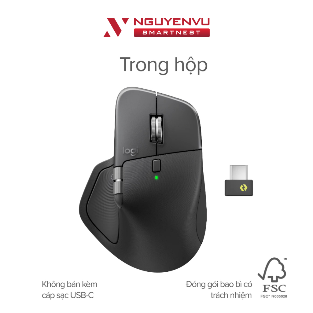 [MÃ MỚI] Chuột không dây Bluetooth Logitech MX Master 4 | 8K DPI, Con lăn vô cực, Phản hồi xúc giác | BH 12 THÁNG | BigBuy360 - bigbuy360.vn